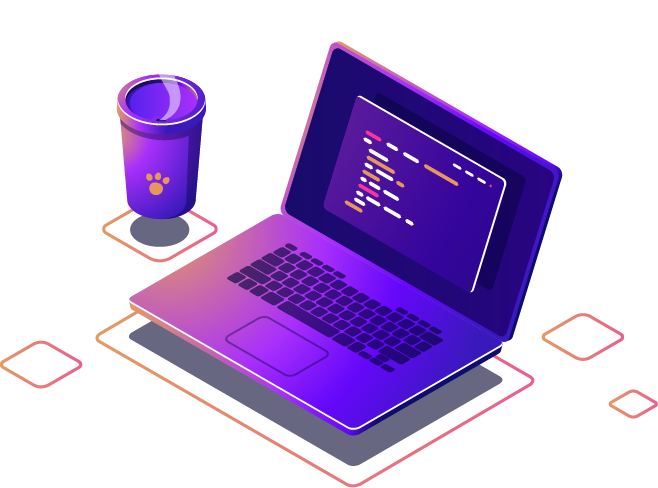 Notebook com café